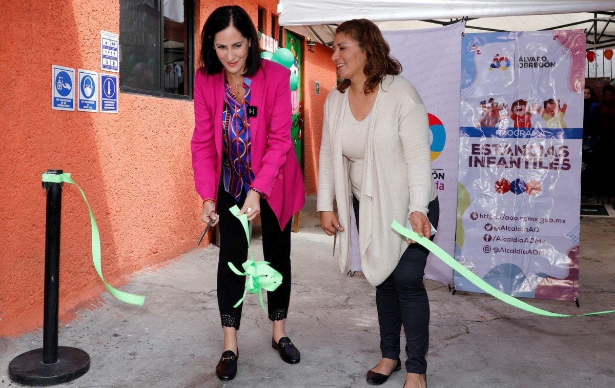 Lía Limón inauguró dos estancias infantiles en la alcaldía Álvaro Obregón. | Especial