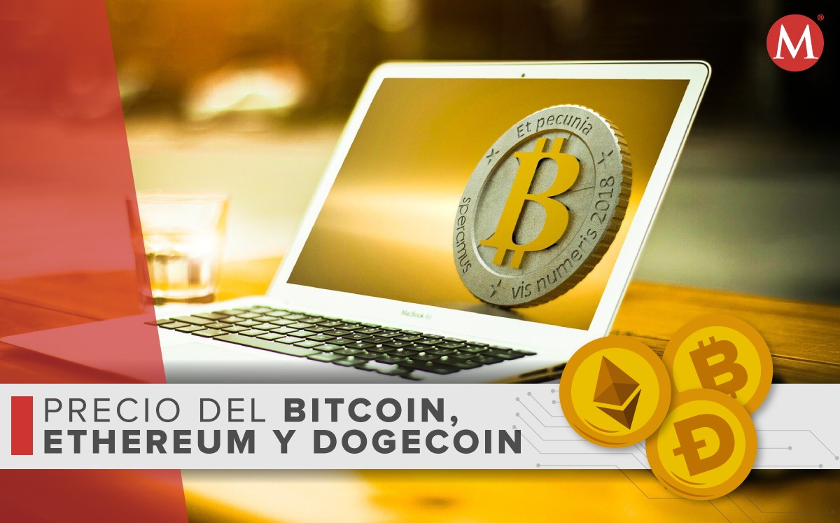 Precio-bitcoin ethereum dogecoin-HOY.  23-septiembre 2022. México