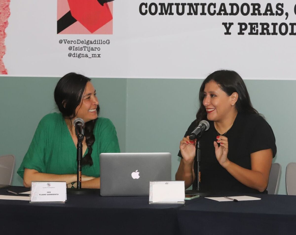 La senadora Verónica Delgadillo en el taller del movimiento “Reglas sin Reglas”. (Especial)