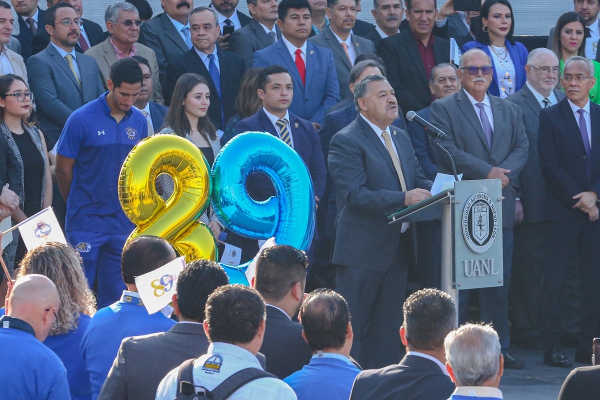 Este viernes se realizó el octogésimo noveno aniversario de la UANL. Foto: Especial.