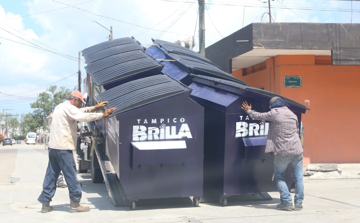 En estas colonias de Tampico habrá más contenedores para la basura