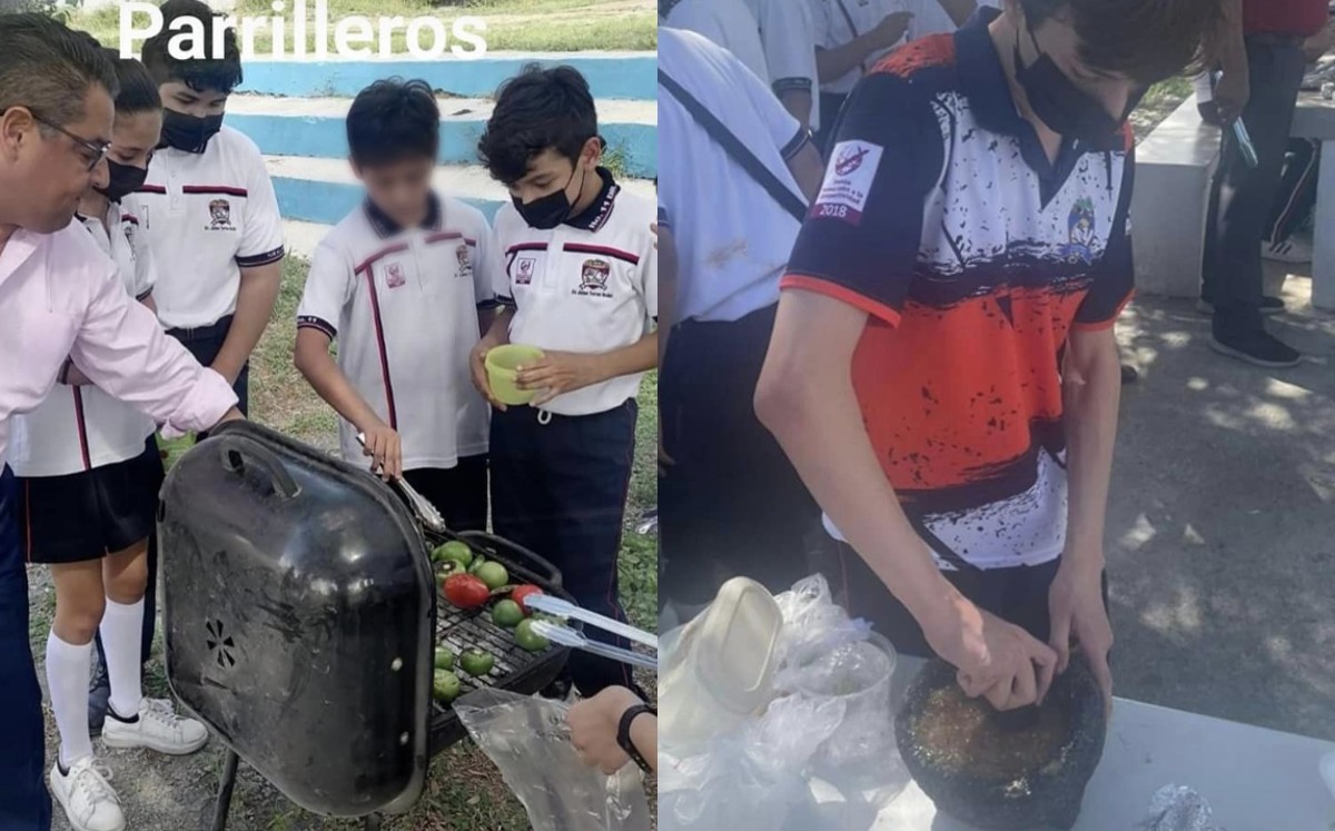 Arman taller de carnita asada... ¡en secundaria de Monterrey! / Especial