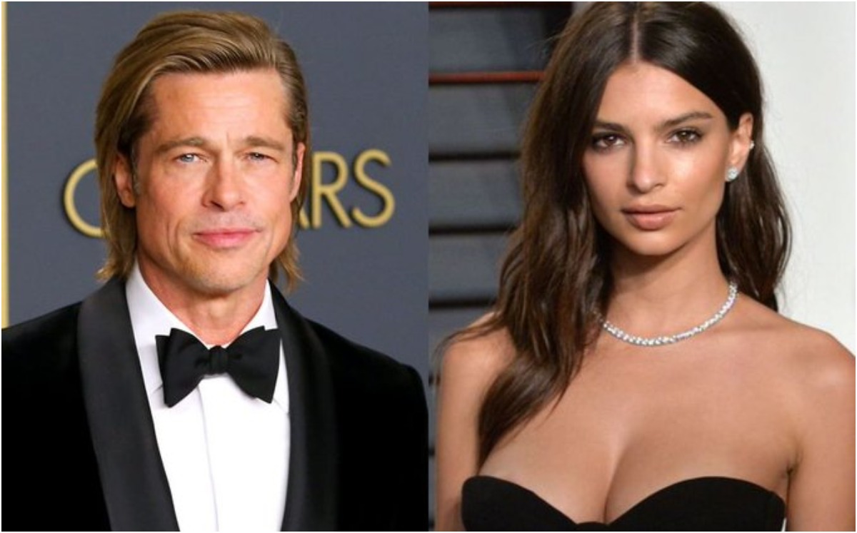 Brad Pitt y Emily Ratajkowski | Twitter