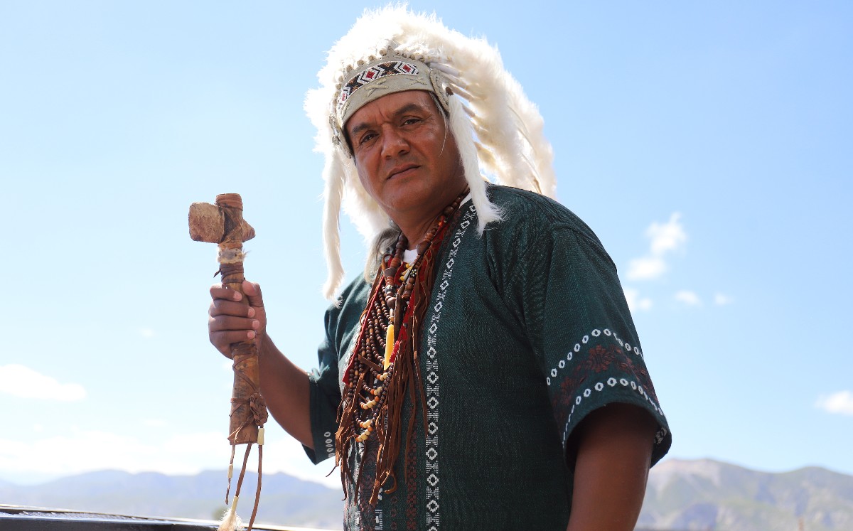 César Niño Flores, representante de la Nación Ndé de Apaches. (Rolando Riestra}9