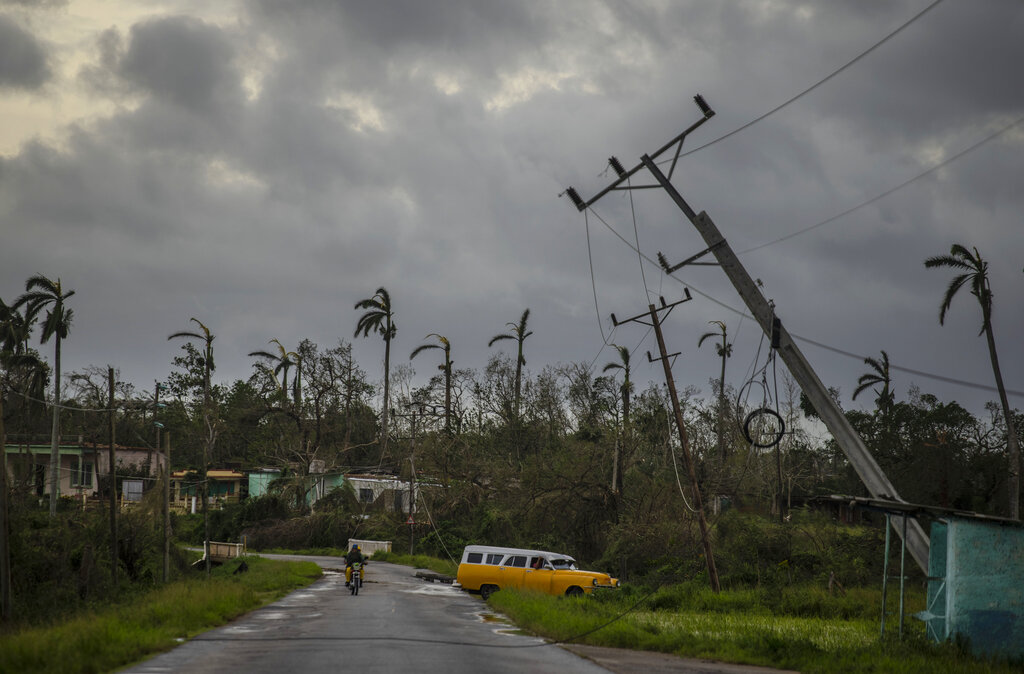 Cuba sufre afectaciones en la electricidad tras el paso el Ian. (AP)