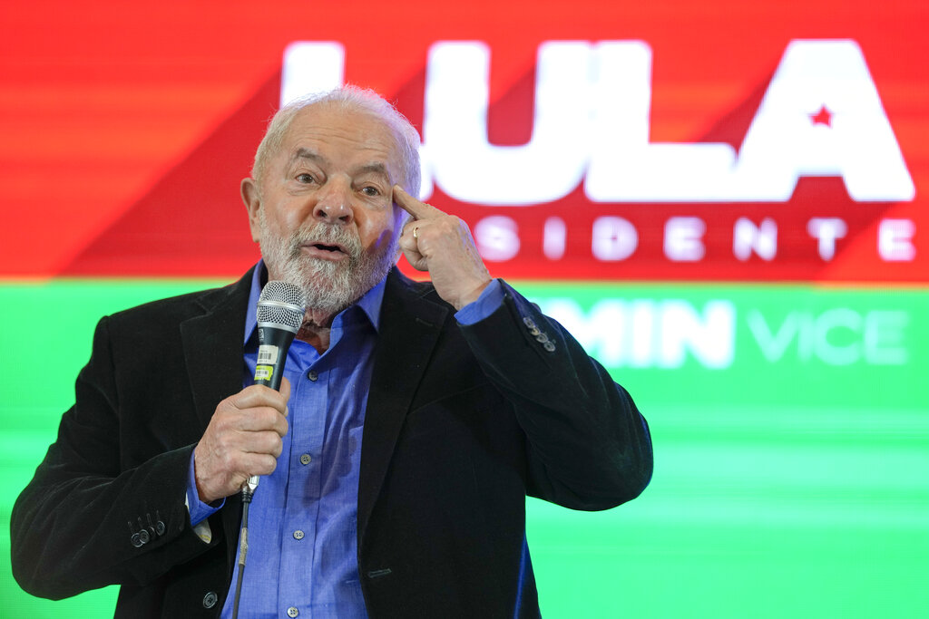 Luiz Inácio Lula da Silva, ex presidente y candidato para regresar al gobernar Brasil. (AP)