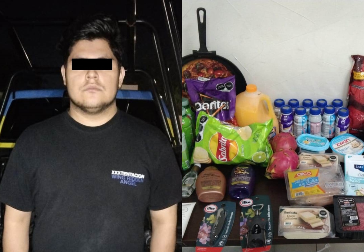 La mercancía hurtada por el joven tenía un valor de alrededor de 7 mil pesos. Foto: Especial