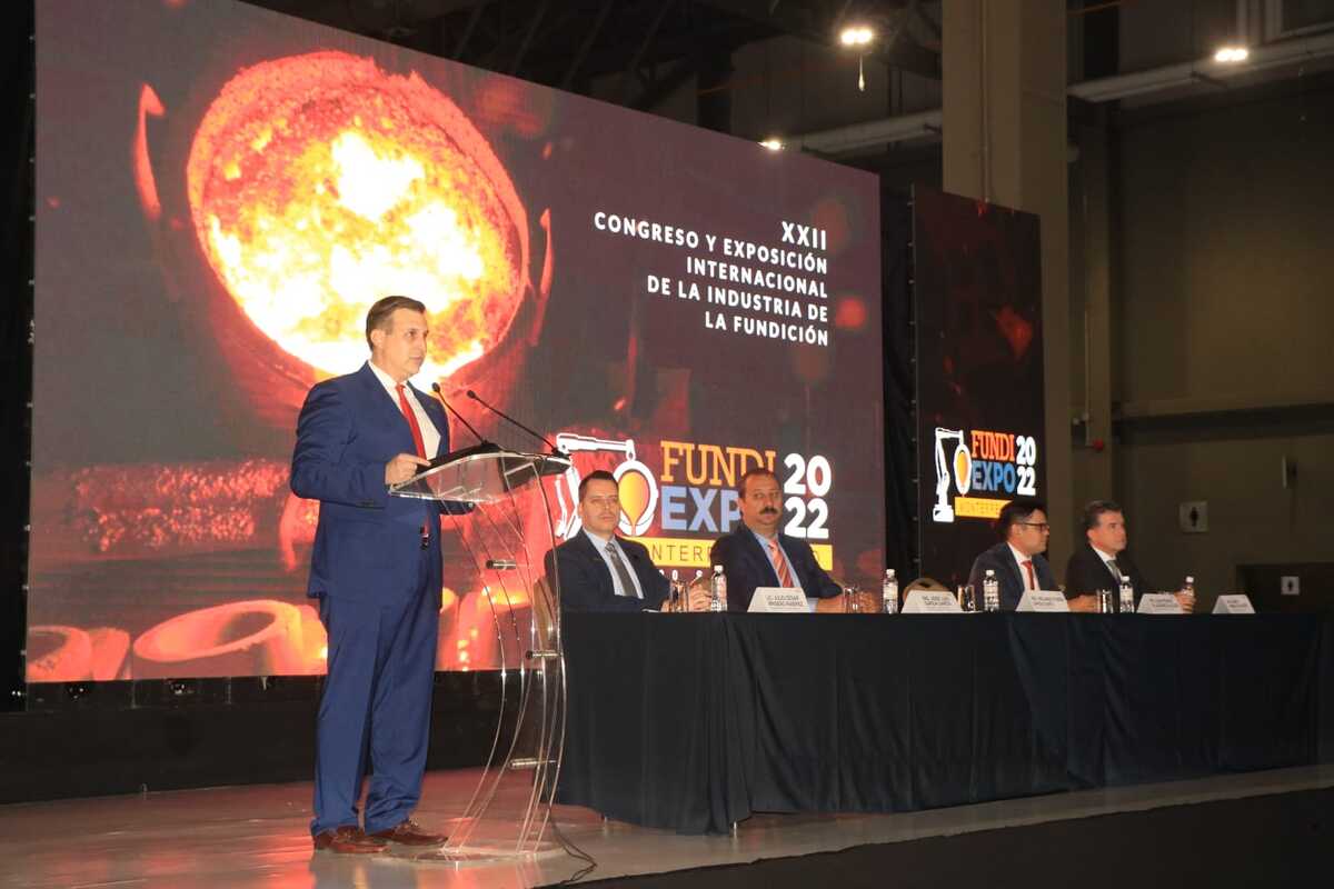 Inició el XXII Congreso y Exposición Internacional de la Industria de la Fundición Fundiexpo Monterrey 2022. Foto: Raúl Palacios.