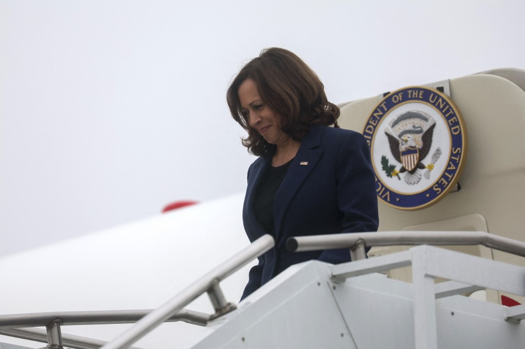 Kamala Harris, vicepresidenta de Estados Unidos, en visita oficial a Corea del Sur. (AFP)
