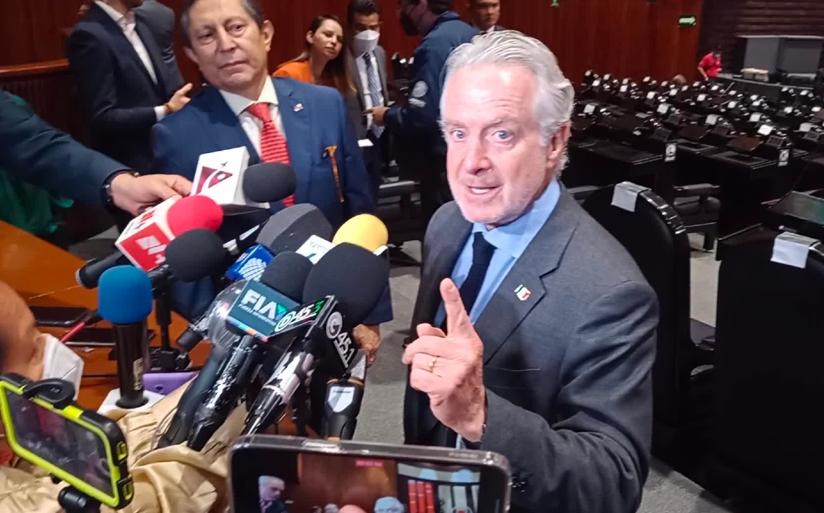 El legislador Santiago Creel, entrevistado en la Cámara de Diputados. | Fernando Damián