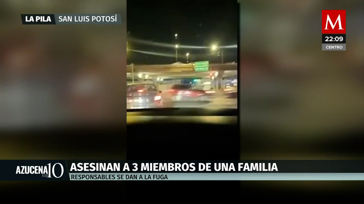 Tres miembros de una familia son asesinadas en San Luis Potosí