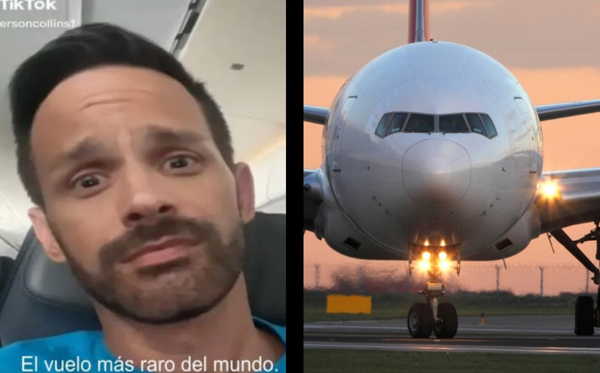 Pasajero capta terroríficos ruidos en avión durante vuelo | ESPECIAL