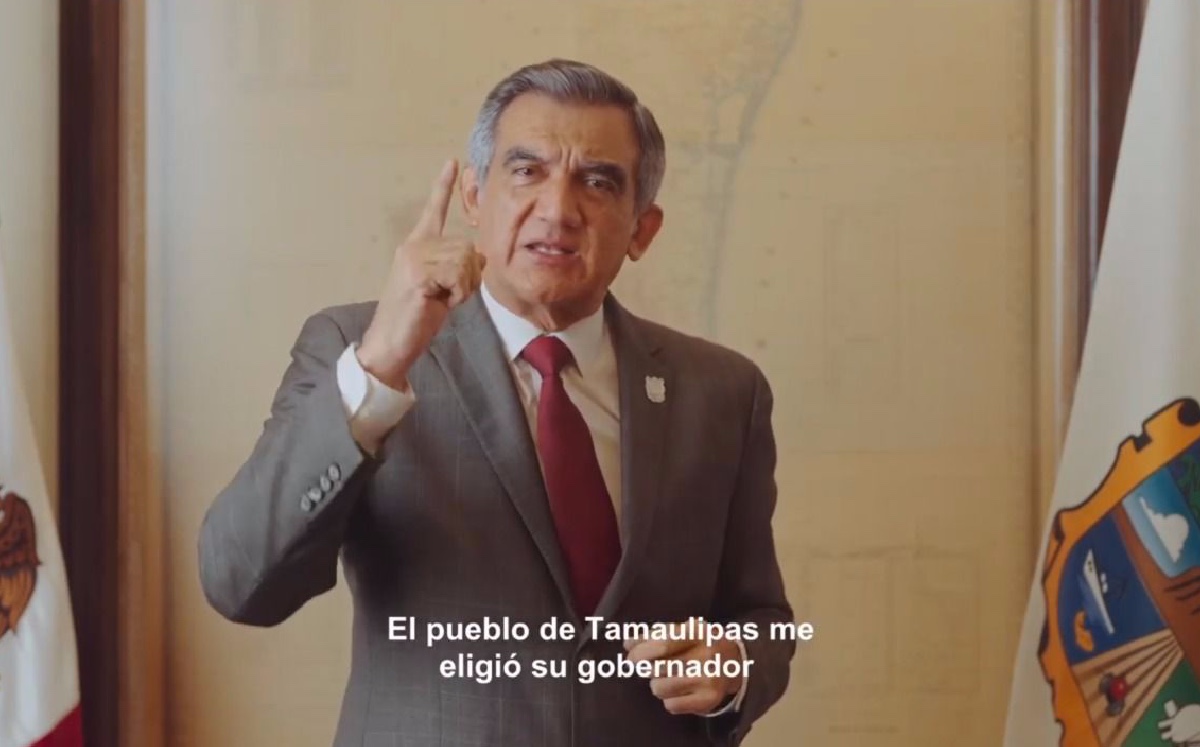 Américo Villarreal da mensaje tras fallo del TEPJF. (Cortesía)