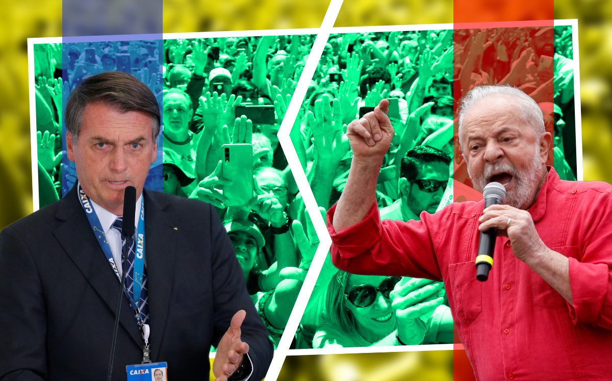 Luiz Inácio Lula da Silva y Jair Bolsonaro irán a la segunda vuelta por la presidencia de Brasil (Ilustración)