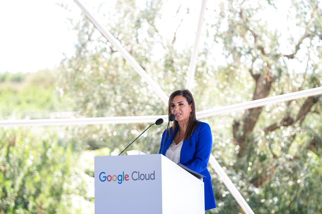 Peggy Antonakou, gerente general de Google para el sureste de Europa. (Foto: AP/Petros Giannakouris)