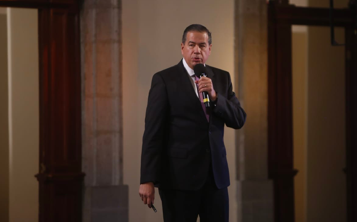El subsecretario de Seguridad, Ricardo Mejía, durante la conferencia de hoy. | Ariana Pérez