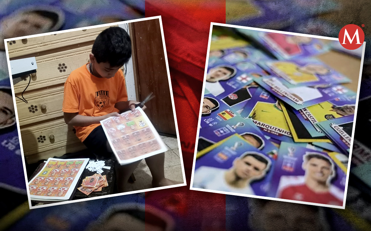 El álbum Panini de Timmy. / Margarita Salmorán