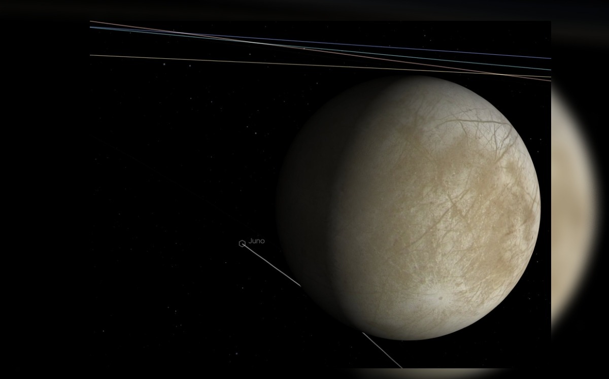 Primera foto cercana a la luna Europa en Júpiter (NASA)