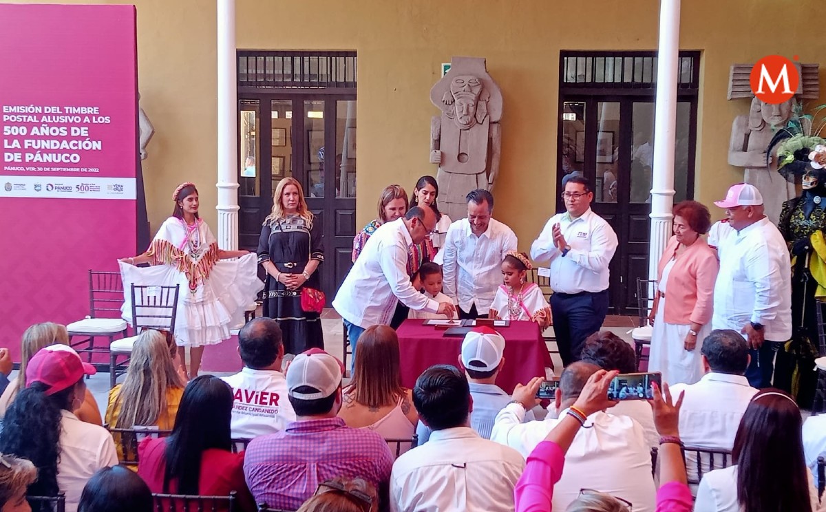 Lanzan a circulación timbre postal de Pánuco por 500 años de fundación