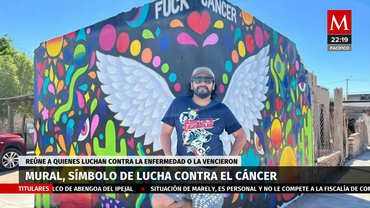 Mural, símbolo de lucha contra el cáncer