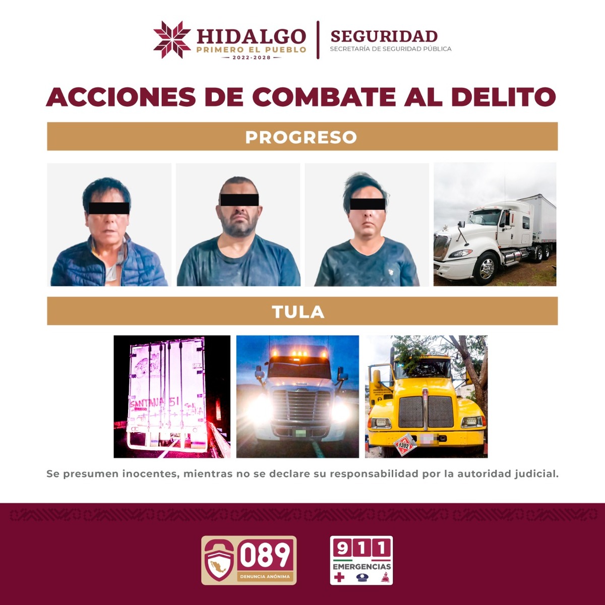 Ante el reporte del posible robo de una caja seca, la policía estatal implementó un operativo inmediato (Cortesía)
