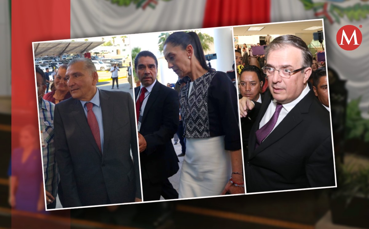 Claudia Sheinbaum, Adán Augusto López Hernández y Marcelo Ebrard acudieron a la toma de protesta del gobernador de Tamaulipas