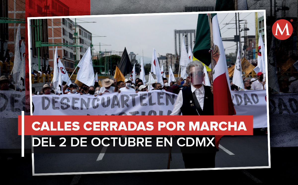 La marcha iniciará en la Plaza de las Tres Culturas. | Foto: Cuartoscuro Diseño: Margarita Salmorán