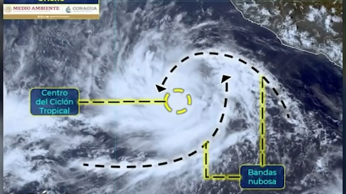 Orlene' se intensifica a huracán categoría 1 cerca de Colima y Jalisco