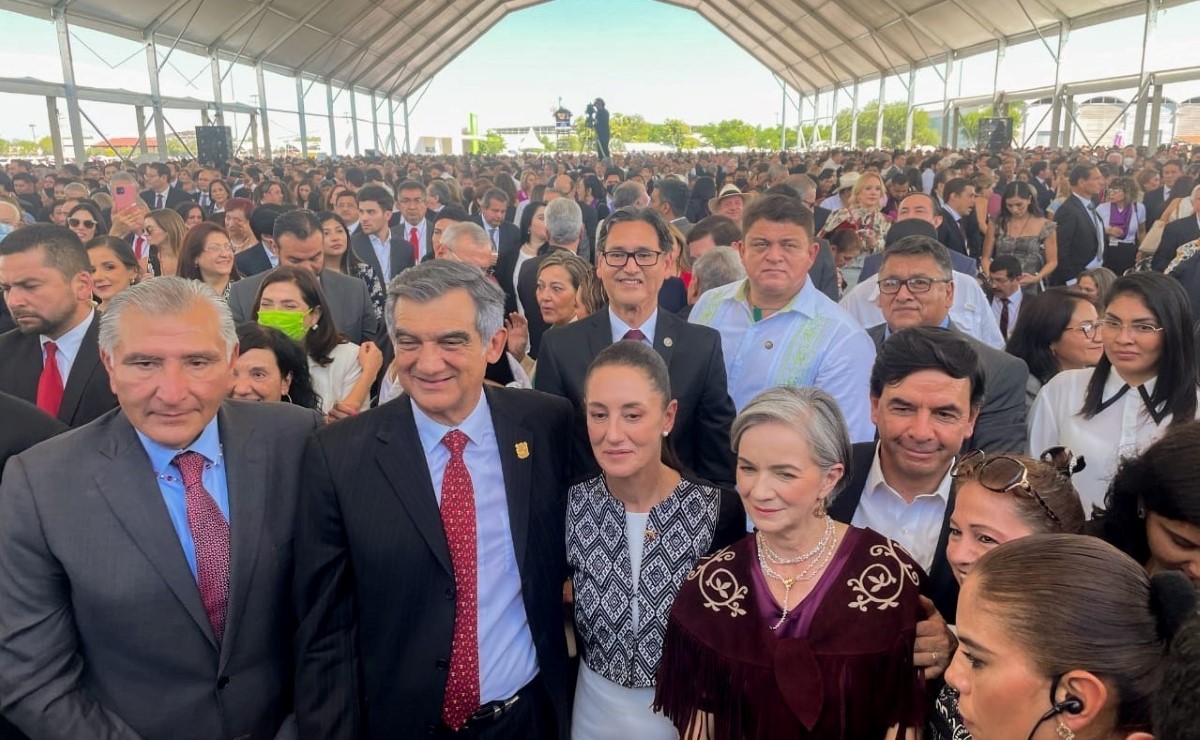 Sheinbaum asistió a la toma de protesta de Américo Villarreal. | Especial
