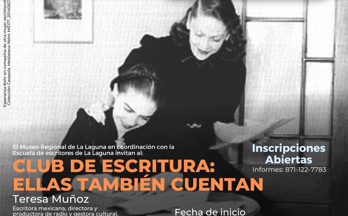 “Club de Escritura: Ellas también cuentan”. (Especial)