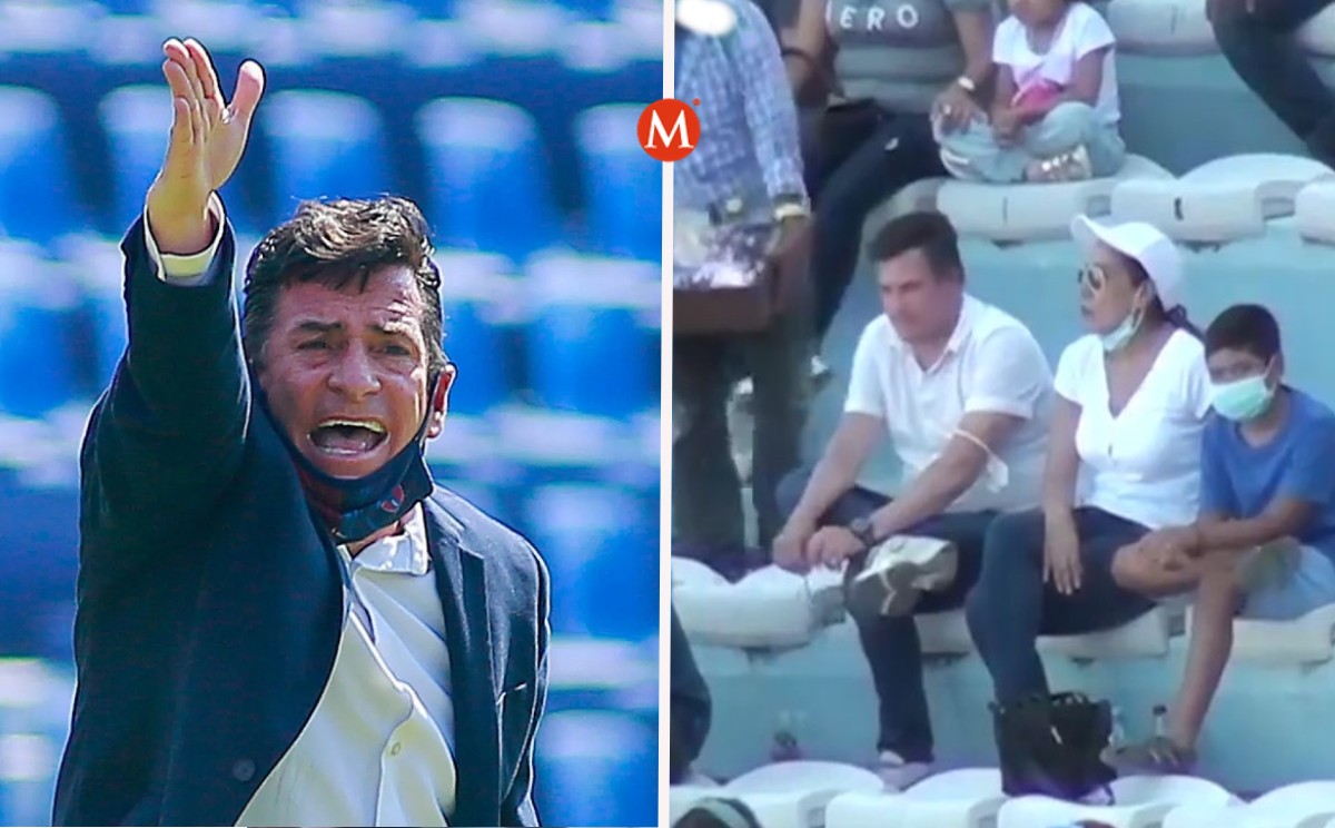 Mario García apareció en la grada del Estadio Tamaulipas. | Foto: redes sociales