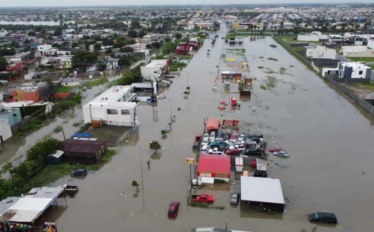 Matamoros es uno de los municipios propensos a inundarse con las fuertes lluvias.