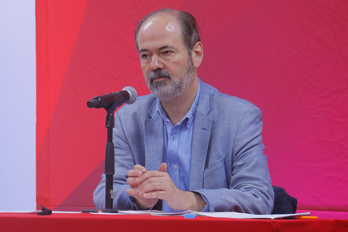 Inició su charla destacando cómo la comunicación es clave para todos. (Manuel Guadarrama)