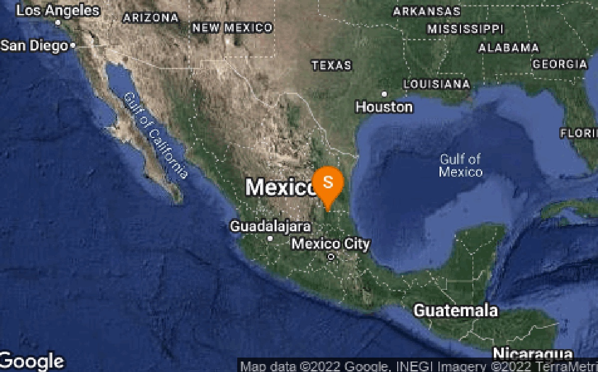 Sismo en Ciudad Valles, San Luis Potosí hoy 4 de octubre de 2022. (SSN)