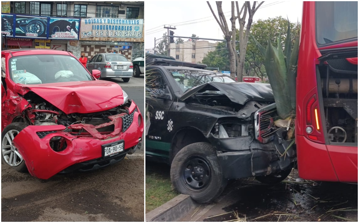 Primeros reportes indican que el policía iba a exceso de velocidad. | Fotos Carlos Tejeda