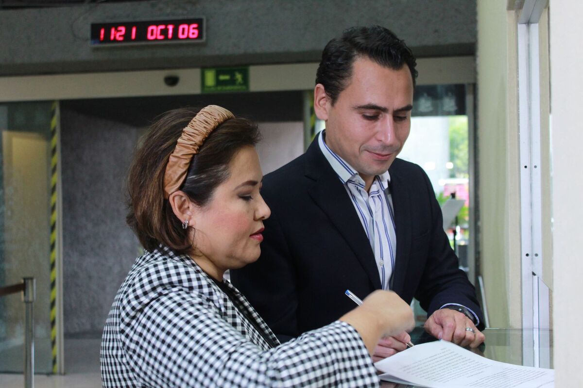 Los diputados Luis Susarrey y Nancy Olguín Díaz / Kevin Recio