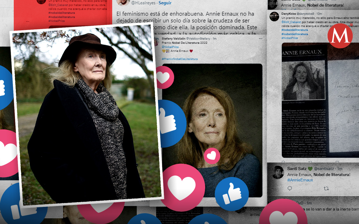 El mundo celebra triunfo de Annie Ernaux (MILENIO).