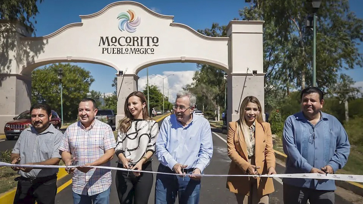 Gobernador Rubén Rocha inaugura nuevo acceso al Pueblo Mágico de 'Mocorito'