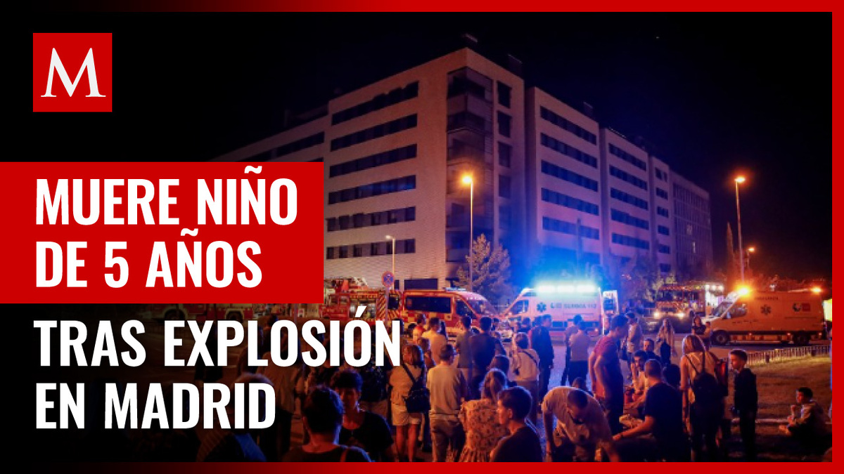 Muere niño tras explosión de un local comercial en Madrid