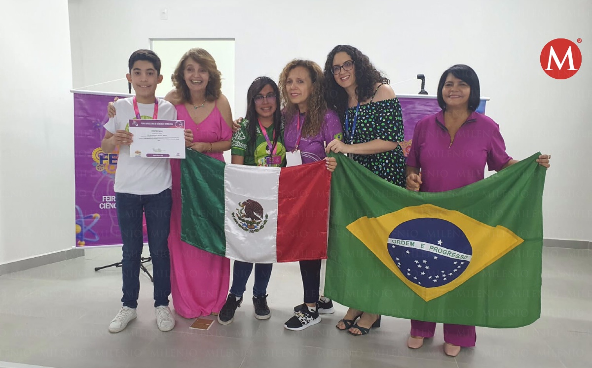 Cecilia y Sebastián, estudiantes de Tamaulipas, ganan primer lugar con app para ayudar a niños con autismo. (Cortesía)