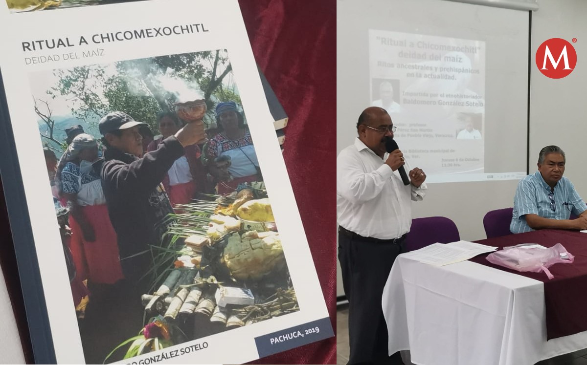 Presentan libro "El ritual a Chicomexochitl" en Pueblo Viejo