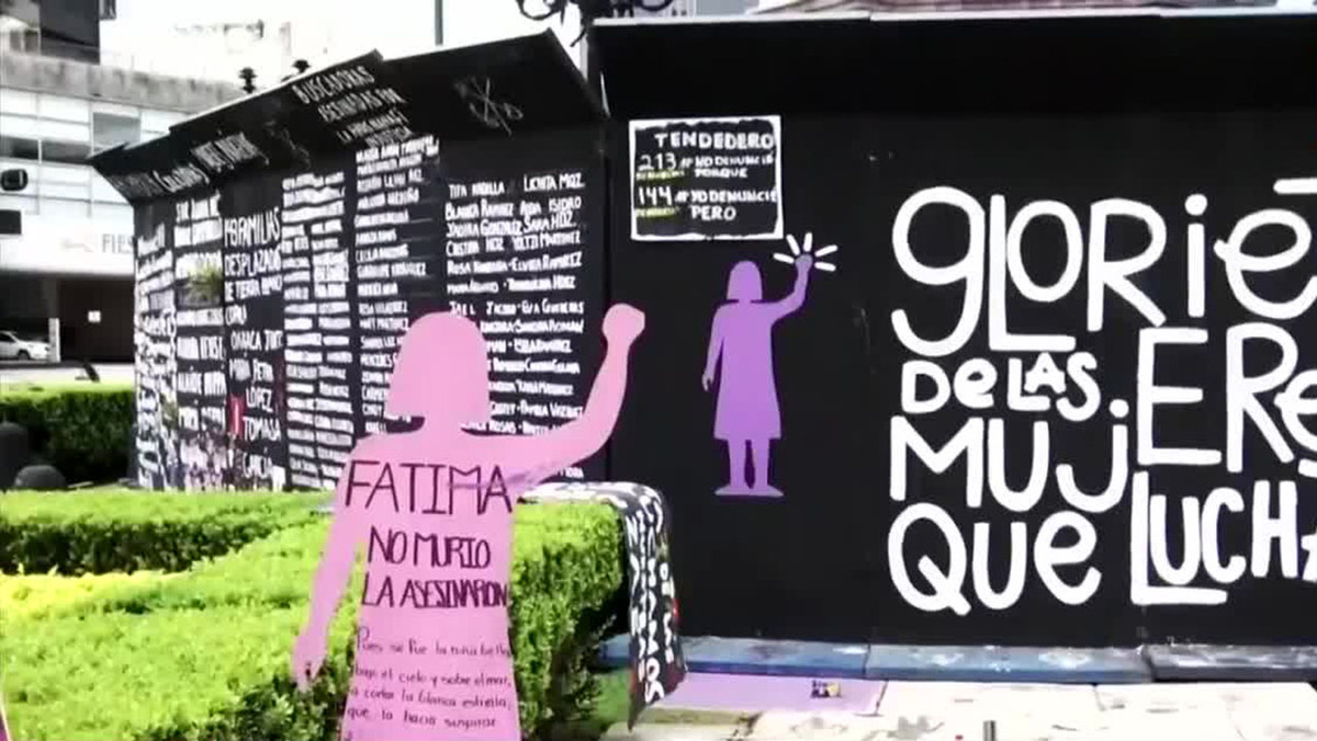 feministas buscan visualización de la glorieta de las mujeres que luchan