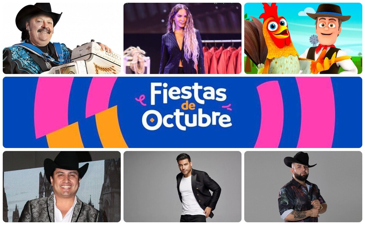 Cartelera de conciertos, costos y horarios del 10 al 16 en las Fiestas de Octubre