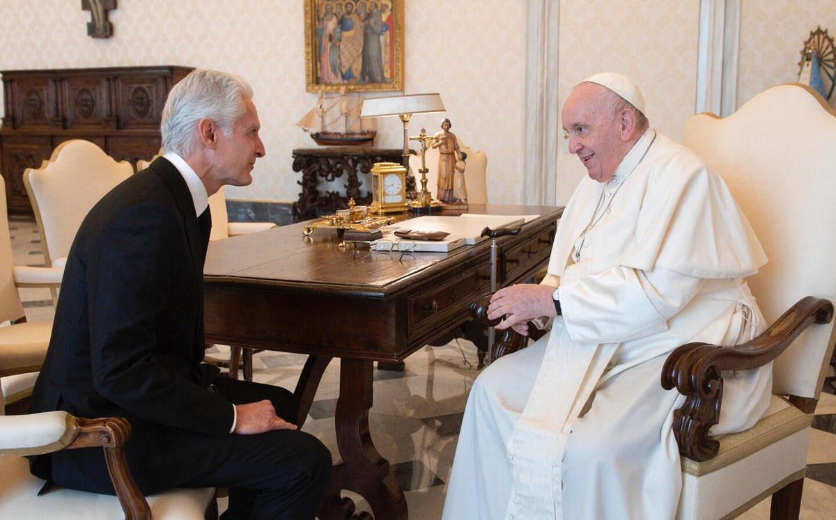 El gobernador del Estado de México tuvo un encuentro con el Papa Francisco. | Especial