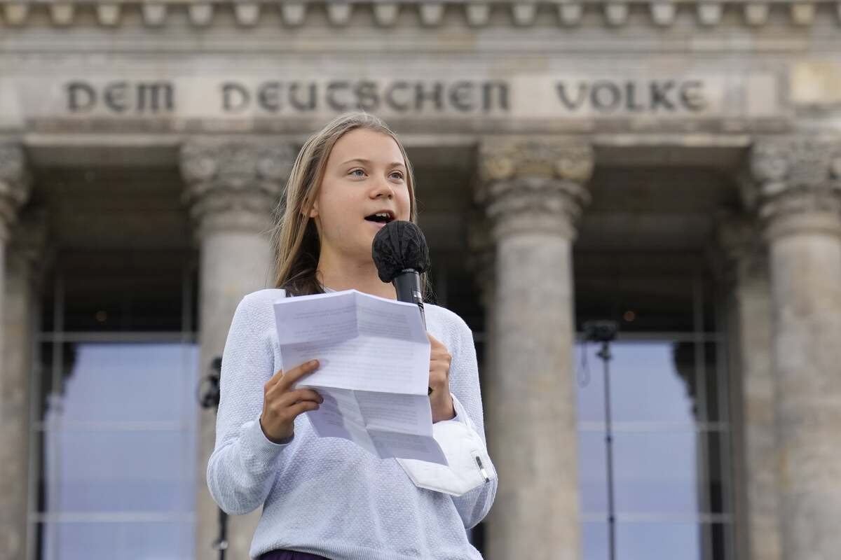 La activista climática Greta Thunberg. (AP)