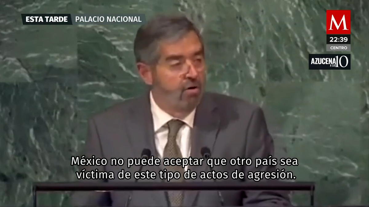 México apoya resolución que condena anexión de territorios a Rusia