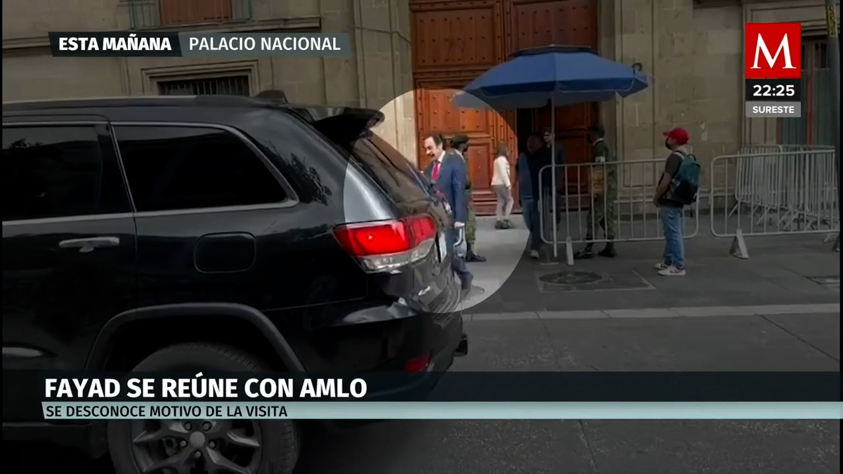 Omar Fayad visita a AMLO en Palacio Nacional