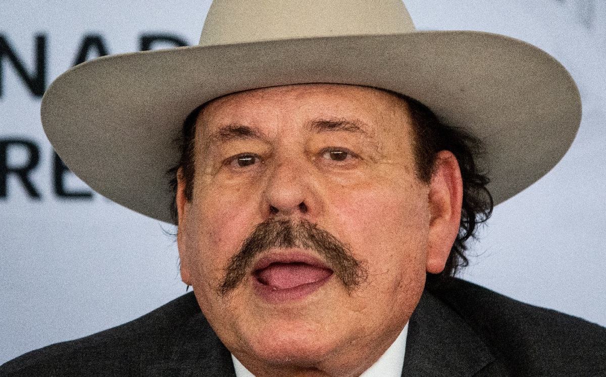 Armando Guadiana Tijerino durante la conferencia de prensa en el Senado. | Cuartoscuro