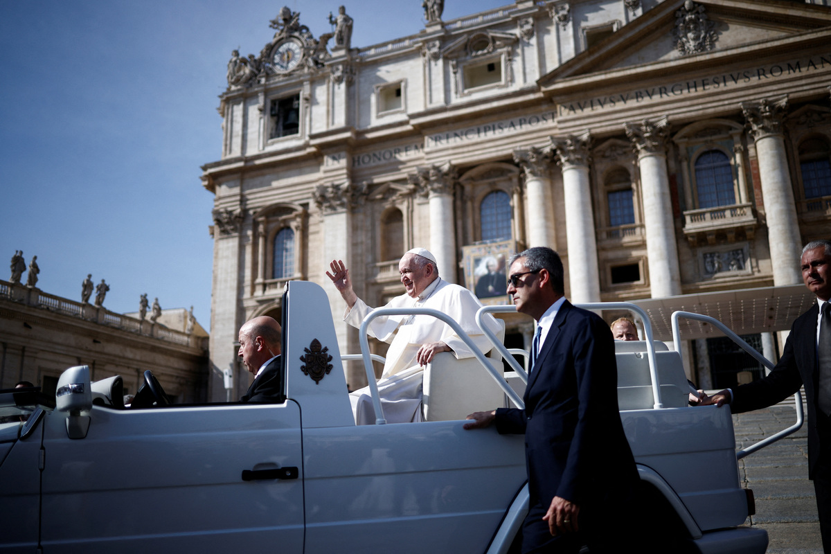 Papa Francisco en la Plaza de San Pedro del Vaticano. (Reuters)