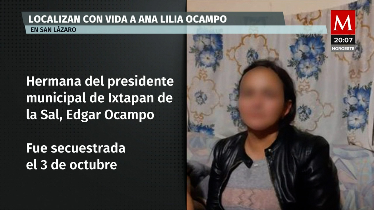 Rescatan a hermana del alcalde de Ixtapan de la Sal tras ser raptada